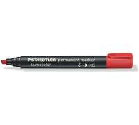 Pennarello permanente Staedtler Lumocolor 350 - Quick Asciugatura - Punta 2 - 5 mm circa - Colore rosso NEW
