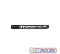Pilot Pen - Marcatore permanente 100 - Nero - Punta tonda 4,5 mm - Cf 12 pz