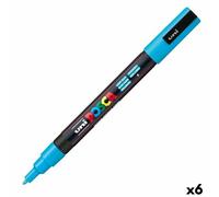 Pennarello POSCA PC-3M Azzurro Azzurro Chiaro [6 Unità]