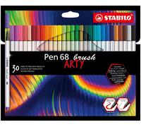 PENNARELLO PREMIUM A PUNTA A PENNELLO 30 COLORI ASTUCCIO PEN 68 BRUSH ARTY