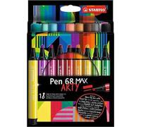 Pennarello Premium a tratto doppio (1 + 5 mm) - STABILO Pen 68 MAX - ARTY - Astuccio da 18 - Colori assortiti
