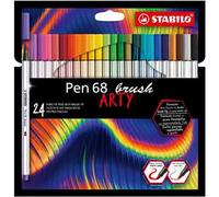 STABILO Pen 68 brush ARTY marcatore Colori assortiti 24 pz