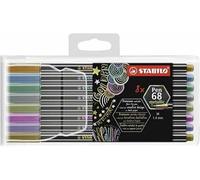 Pennarello Premium Metallizzato - STABILO Pen 68 metallic - Astuccio da 8 - con 8 colori assortiti