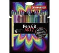 STABILO PEN 68 ARTY marcatore Medio Multicolore 18 pz