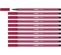 Pennarello Premium - STABILO Pen 68 - Confezione da 10 - Rosso Scuro - NUOVO