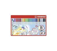 Pennarelli Pen 68 Brush - Stabilo - scatola metallo 25 pezzi