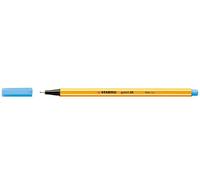 Pennarello Stabilo Point 88 a fibra fine - Tratto 0.4 mm - Inchiostro base acqua - Colore azzurro