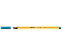 Pennarello Stabilo Point 88 con punta in fibra fine - Tratto da 0.4 mm - Inchiostro base acqua - Colore blu turchese