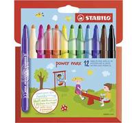 STabilo Confezione 12 Pennarelli Power Max Col Ass 980 12-01