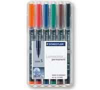 Pennarello Staedtler 313 WP6 Nero Blu Marrone Verde Arancione Rosso 0,4 mm 6pz