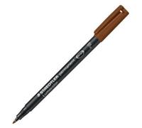 Pennarello Staedtler Lumocolor 318 F Marrone Conf. 10 Pezzi