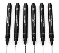 Pennarello Uni Pin Fineliner Nero Inchiostro 1.0mm Punta Confezione Da 12