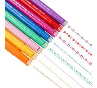 Penne a Curve Colorate per la Prenotazione, Pennarelli a Doppia Punta con 8 Forme di Curve Diverse & 8 Colori fini, evidenziatore di cancelleria giapponese