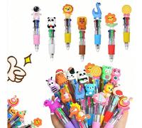 Penne a mini colorate e carini, penne a mini casuali e carini per studenti, penne a mini, penne per hobby, penne colorate, set di cancelleria regalo per studenti e ufficio, ricarica da 0,7 mm, serie d
