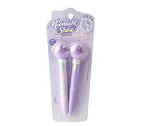 Penne a per bambini, 2 pezzi, luminose, 13 x 3 cm, cancelleria | Penna per prendere appunti per artisti, insegnanti, scrapbooking, 13,3 x 2,8 cm, per diari, artigianato, pianificazione