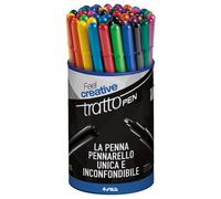 Penne a punta sintetica TRATTO Pen Metal 2 mm assortiti barattolo da 50 - F807100