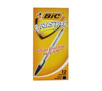 Penne a sfera Bic Cristal originali punta media da 1,0 mm, confezione da 12