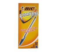 Penne a sfera Bic Cristal originali punta media da 1,0 mm, confezione da 12