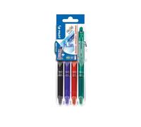 Penne a sfera cancellabili Pilot Frixion Ball Clicker 0,7 mm nero blu rosso verd
