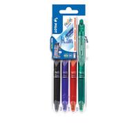 Penne a sfera cancellabili Pilot Frixion Ball Clicker 0,7 mm nero blu rosso verde Set2go 4 pezzi - 006822