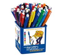 Penne a sfera cancellabili TRATTO Cancellik 1 mm assortiti Conf. 50 pezzi - 826500