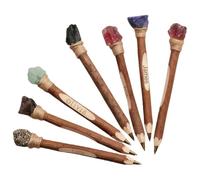 Penne A Sfera In Cristallo Personalizzate, Penne A Sfera In Legno Rustico Personalizzate Con Pietre Preziose Naturali, Ideali Per Matrimoni Rustici, Firme Per Guestbook E Regali Creativi(20pcs)