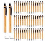 Penne a Sfera in Legno 30 Pcs Set di Penne in Legno, Bamboo Penna a Sfera Natura Ecologico Senza Plastica, Penna a Sfera in Bambù per Vita Quotidiana In Scuola Ufficio Casa Articoli