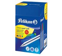 Penne a Sfera Pelikan Stick Super Soft Confezione 50 Penne Colori Assortiti