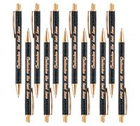 Penne a sfera personalizzate con nome - Penna a sfera nera personalizzata - Penna a inchiostro nero - Impugnatura comoda - Penna glitterata carina per compleanno, laurea, matrimonio - 24 Pezzi