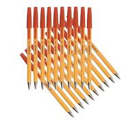 Q Connect - Penna a sfera, colore: rosso