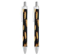 Penne a sfera retrattili a forma di cane di mais, punta fine da 0,5 mm, con inchiostro gel per scrittura scorrevole, per ufficio, 1 pezzo come foto 2