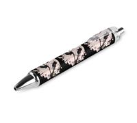 Penne a sfera retrattili con gazza su un ramo, inchiostro nero, per lavoro e affari, 1 pezzo come da foto 3