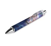 Penne a sfera retrattili con inchiostro blu, per ragazza, farfalla, fiori, scrittura scorrevole, 1 pezzo