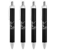 Penne a sfera retrattili divertenti con scheletro marinai galleggianti sull'acqua, penne regalo per ufficio, lavoro, affari, 4 pezzi come foto 1