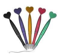 Penne a sfera Stella, confezione da 10 penne Stella, penne particolari per una scrittura facile e fluida, 1.0mm penna a sfera elegante, penna nera,Penne a scatto