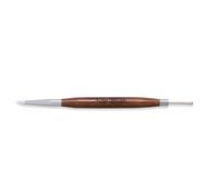 Penne artistiche a doppia punta con manico in legno per manicure e nail art, pennello per l'applicazione e i dettagli dello smalto gel