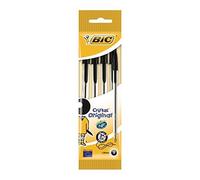 BIC Penne Cristal confezione da 4 Nero