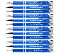 Penne Biro Personalizzate con Nome Inciso, Penne a Sfera in Metallo Personalizzate con text, Messaggio, Benedizione, Regalo Per Ufficio, Scuola, Matrimonio, Natale, Inchiostro Nero, 500 Pezzi