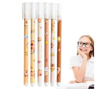 Penne cancellabili, 6 penne gel con inchiostro cancellabile da 0,5 mm, leggeri per studenti, bambini, ufficio, casa, compleanno, amici, ragazze, schizzi