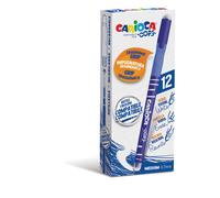 Penne cancellabili Carioca OOPS con inch da 12 pz blu - 43039/02