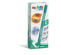 Penne cancellabili Carioca OOPS con inch da 12 pz verde - 43039/04