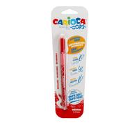 Penne cancellabili Carioca OOPS con inch rosso - 43036/03