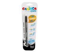 Penne cancellabili Carioca OOPS con inchiostro termosensibile punta M 0,7 mm nero - 43036/01