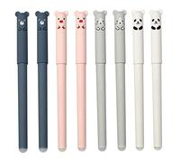 Penne cancellabili set di penna gel rollerball RIFFETisce per le penne per animali da cartone animato grazioso 0, 35 mm, set di gel
