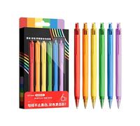 Penne colorate a punta fine, scrittura liscia, 0,7 mm, 6 colori, lavabili, a punta fine, per studenti e insegnanti, per scrivere pitture a base d'acqua, fumetti, storyboard
