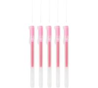Penne con inchiostro gel, confezione da 5, tipo tappo, 0,38 mm, trasparente (Sakura, 0,38 mm)