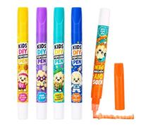 Penne da Arte a Rilievo per Bambini 5 Pezzi Pennarelli per Biglietti | Pennarelli Pittura Scrapbooking Ideale Per Bambini E Bambine Prescolari, Scuola, Vacanze, Casa