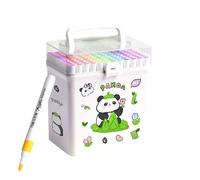 Penne da Colorare per Bambini - Marcatori Graffiti con Disegni di Animali Cartoon,Scrittura Schizzi Calligrafia Senza Macchie