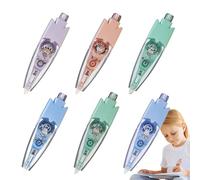Penne decorative per bambini, penne a pressione per ragazze, divertente correttiva per lavoro, appunti, insegnamento universitario, cancelleria, scrivania, scuola da colorare