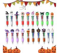 Penne di Halloween per i bambini del partito | Penne a sfera multicolore 4 in 1 per bambini dai 4 ai 10 anni, scuola, scuola, appunti, scrittura, disegno, festa